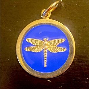 Genuine lola royal blue dragonfly pendant